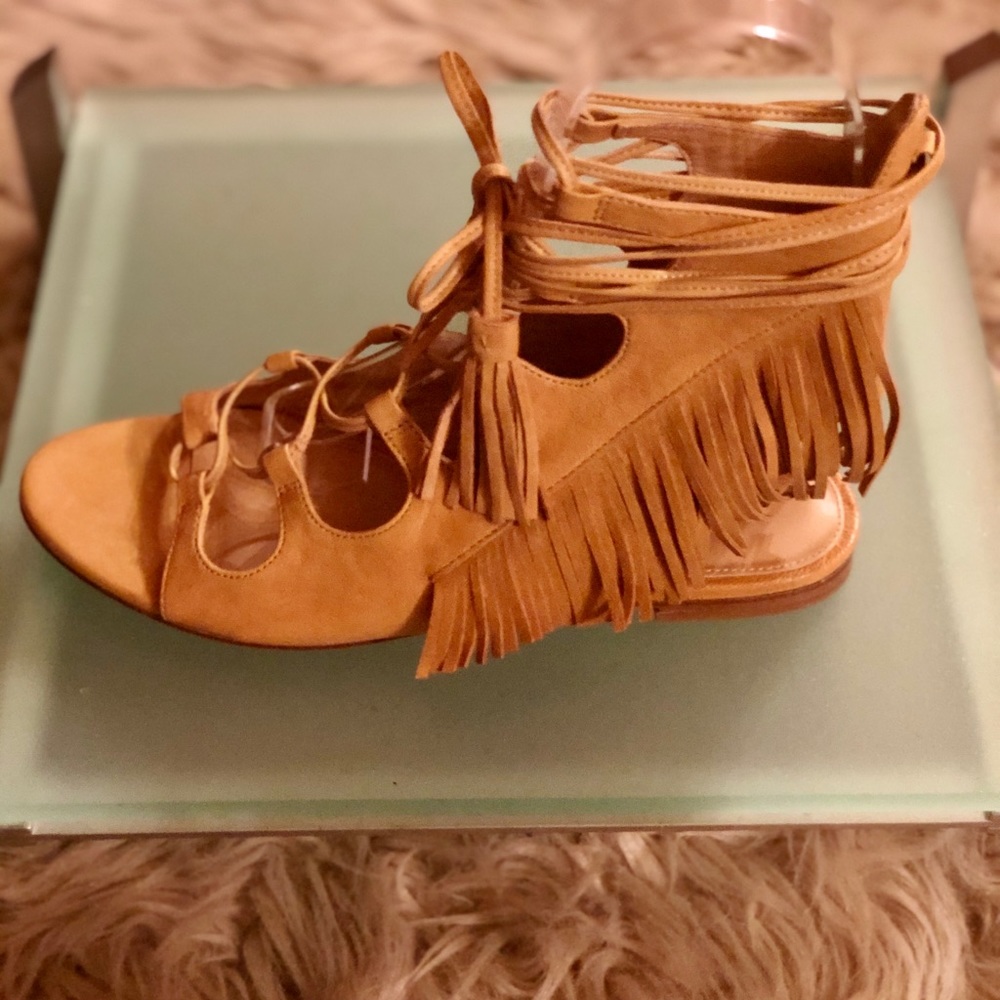 Sigerson Morrison Fringed Gladiator with tassels